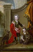 Sir Godfrey Kneller Richard Boyle, 3rd Earl of Burlington (1694-1753) and his sister Lady Jane Boyle oil painting artist